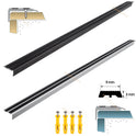 900mm Aluminium Anti Slip Stair Nosing Edge Trim Carpet Laminate Black Silver