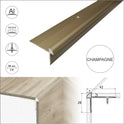 LVT 5mm Stair Nosing Aluminium Outer Corner Vinyl Flooring Edge Profile C29 Trim