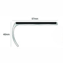 Aluminium Anti Non Slip Bullnose Stair Nosing Step Edging Trim Profile 57x 40mm