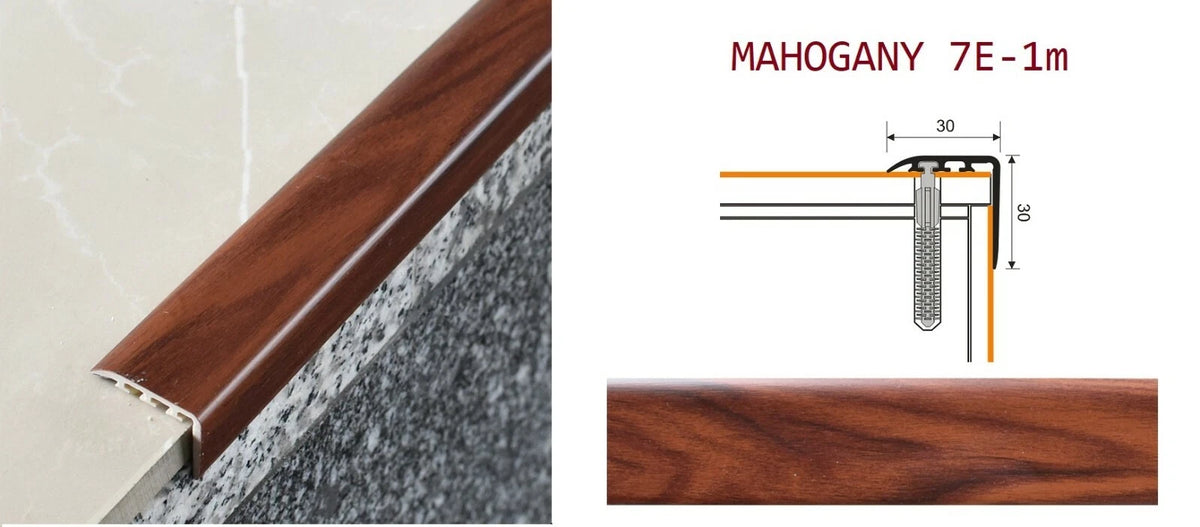 Stair Nosing Edge Trim Step Nose Floor Edging For Carpet Laminate Floor-1m 30x30