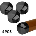 Comfortable Grip PVC Handrail End Cap for Stair Treads 4pcs Black Color