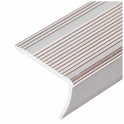Stair Nosing L-Shape 5pcs 90cm Champagne Aluminium Anti-Slip Insert Pre-Drilled