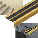 Stair Nosing Edge Trim Aluminium Step Stair Nose Edging Strip for Wood Carpet