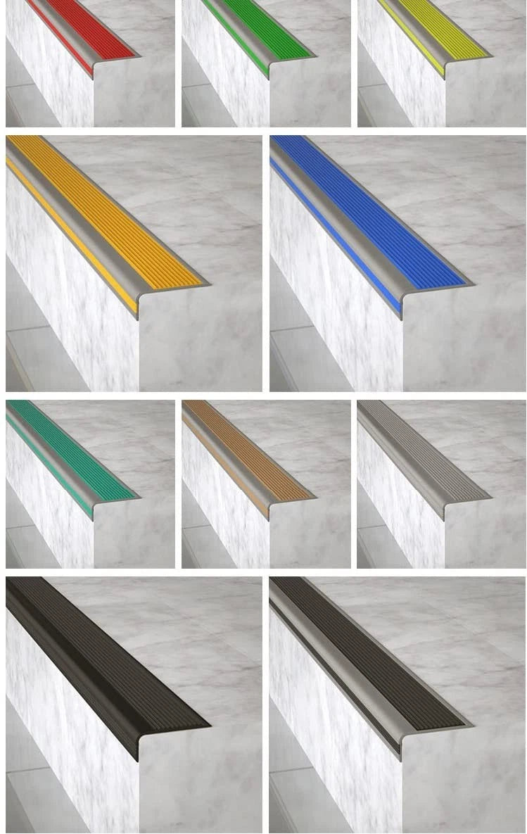 L-Shaped Stair Nosing Self Adhesive Rubber Stair Edge Protector Step Edge Trim