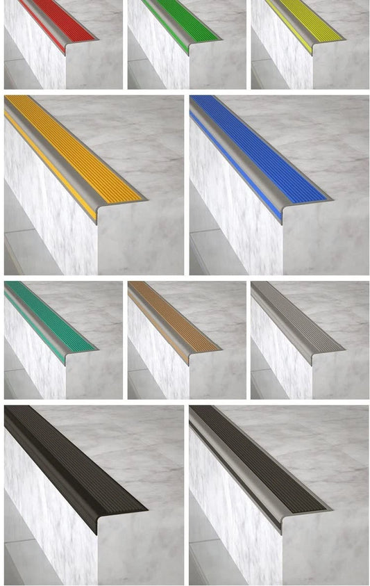 L-Shaped Stair Nosing Self Adhesive Rubber Stair Edge Protector Step Edge Trim