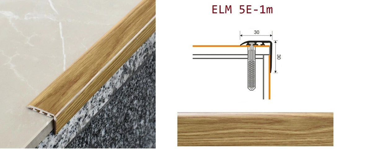 Stair Nosing Edge Trim Step Nose Floor Edging For Carpet Laminate Floor-1m 30x30