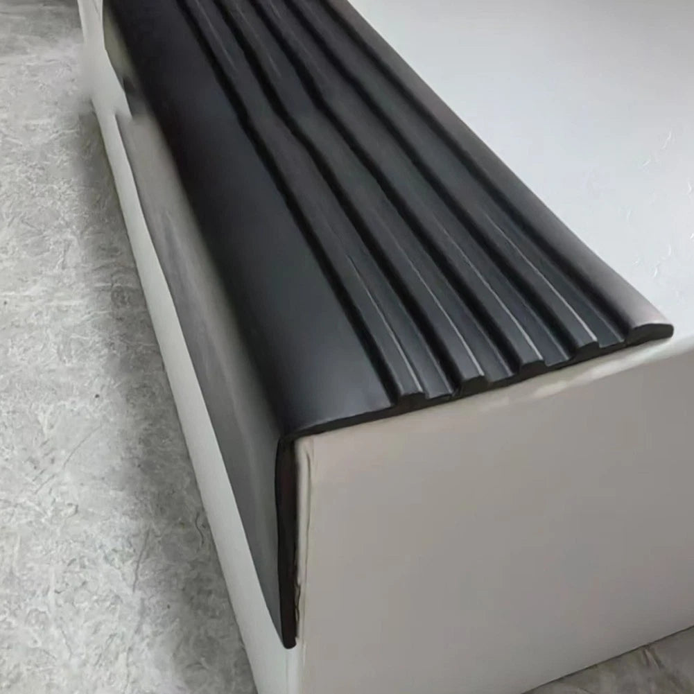 Sleek Waterproof Vinyl Rubber Stair Edge Trim 10FT with Non Slip Features
