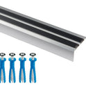Stair Nosing Edge Trim Aluminium Step Stair Nose Edging Strip for Wood Carpet
