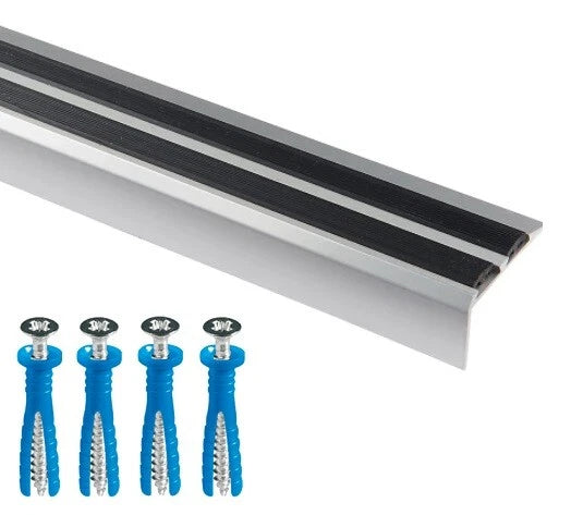 Stair Nosing Edge Trim Aluminium Step Stair Nose Edging Strip for Wood Carpet