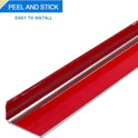 5x Aluminium Stair Nosing Trim Anti Slip Self Adhesive Silver 900x45x23mm