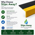 Anti Slip Stair Tread Covers Step Nosing Heavy Duty Non-Slip GRP 500mm - 3600mm