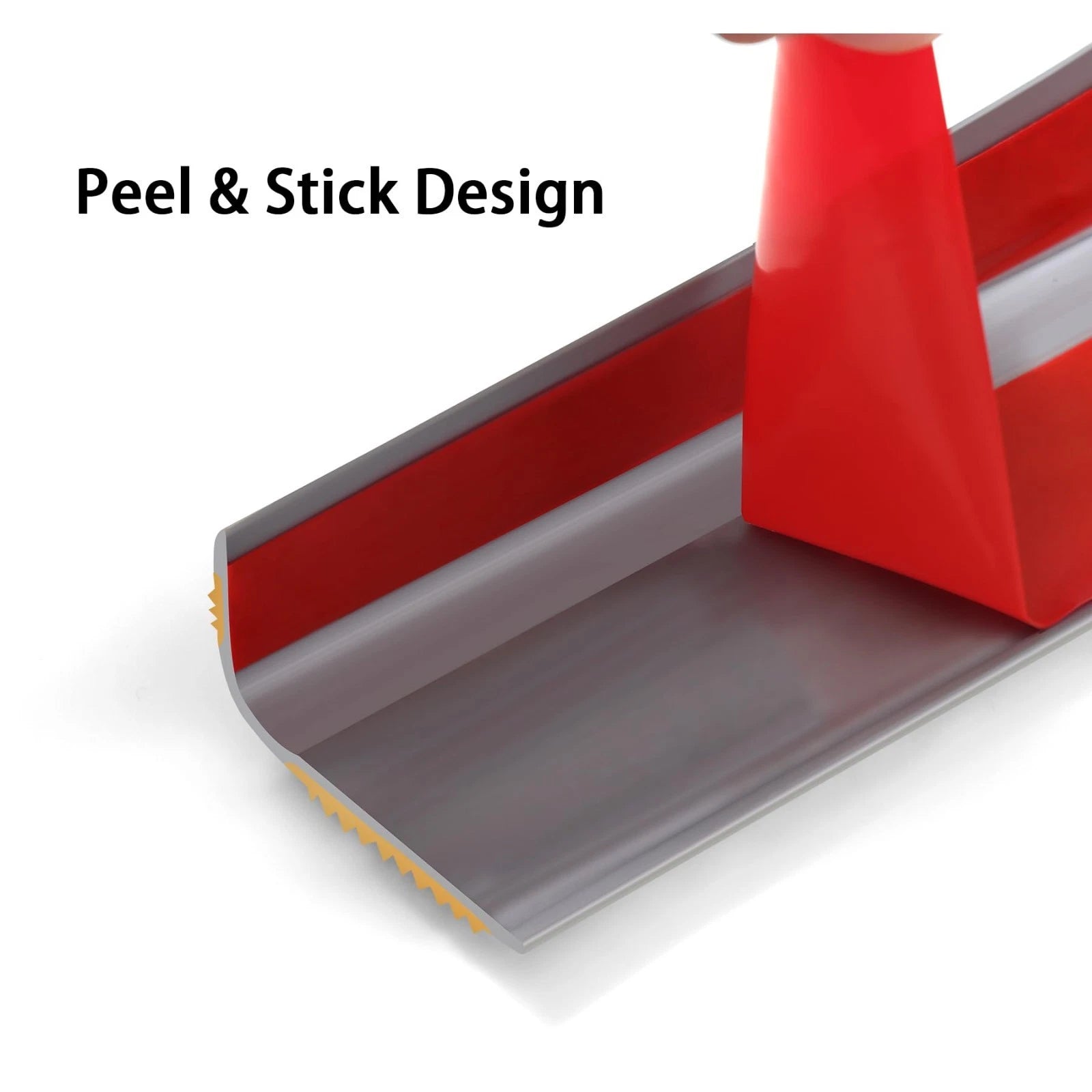 Stair Edge Trim,Vinyl Rubber Stair Nosing, Black Non-Slip Self Adhesive Stair E