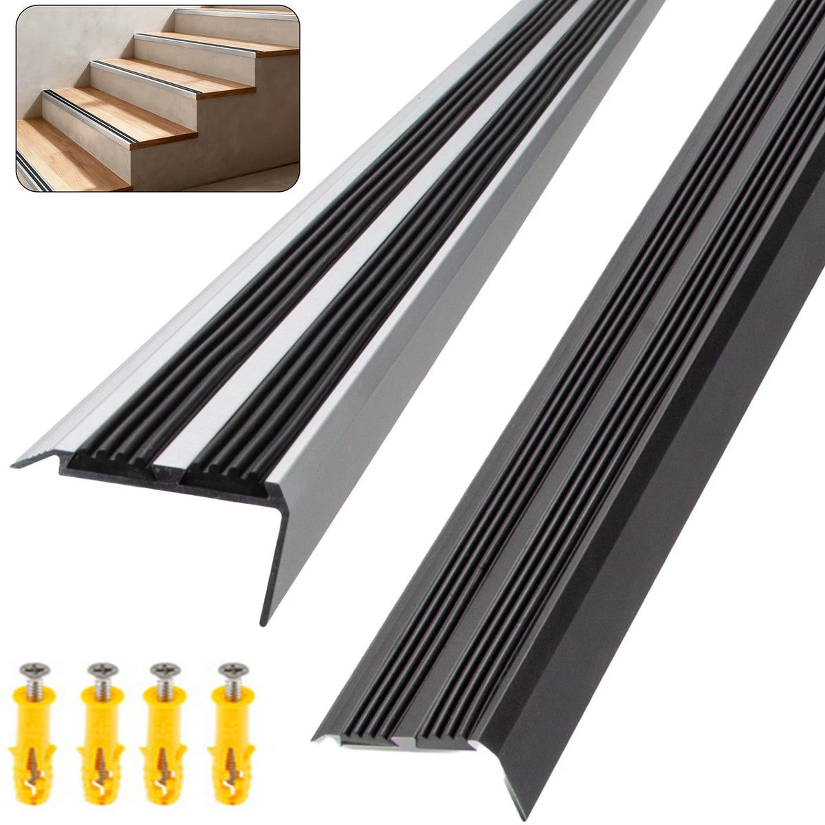 90cm Stair Nosing Edge Trim Step Nose Edging Nosings For Carpet, Wood, Laminate