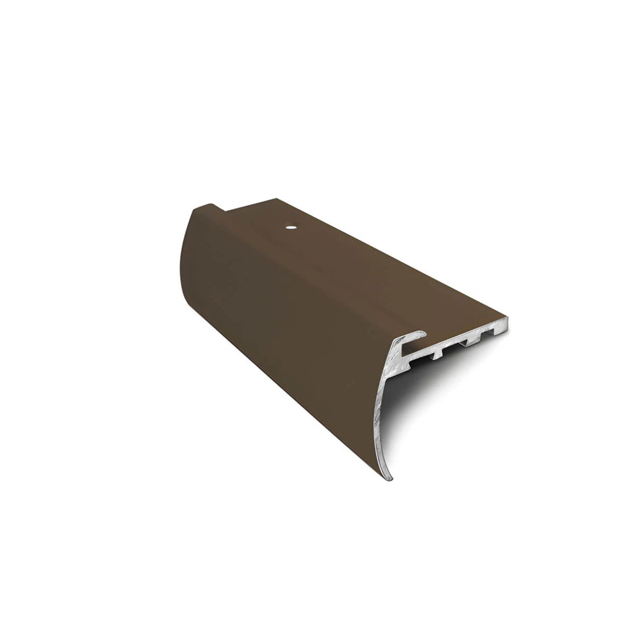 Stair Nosing Matt Black 37x5mm Aluminium LVT Bullnose Step Edge 2.7m PreDrilled