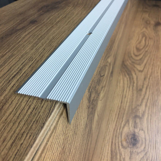 Stair Nosing Anodised Aluminium Anti Non Slip Edge 40mm x 20mm - 2M (78.74"),