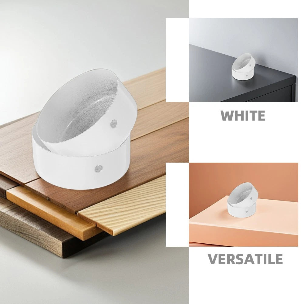 Durable Stainless Steel Stair Handrail End Caps White Set of 4 for Home Railings