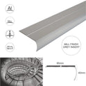 Anti Slip Bullnose Stair Nosings 85x 40mm Step Nosing Edge Profile 3.22m