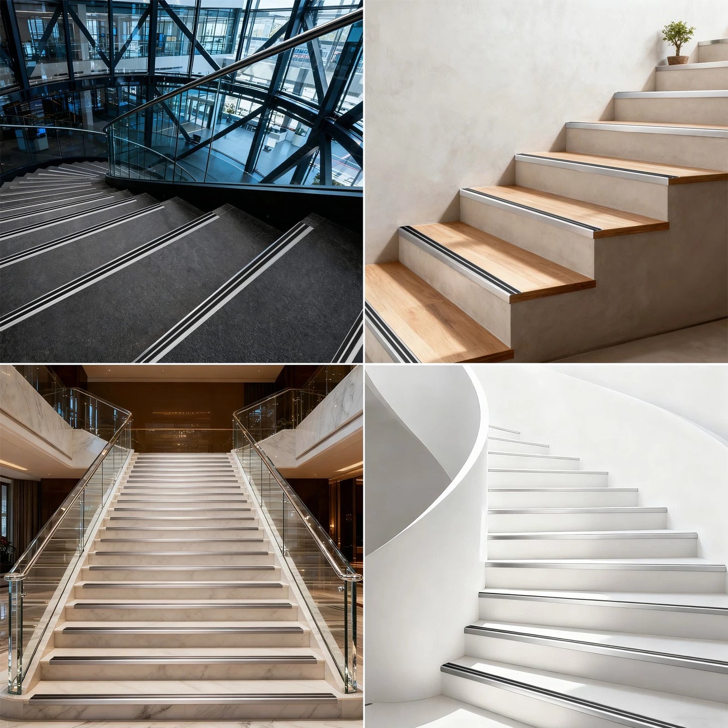 Stair Edge Nosing - Grey / Black - Trim Step Nose Edging Nosings Carpet 900mm