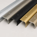 Aluminium Stair Nosing 35 × 45 mm Bullnose Edge Trim Anti Slip Step Edging 2M
