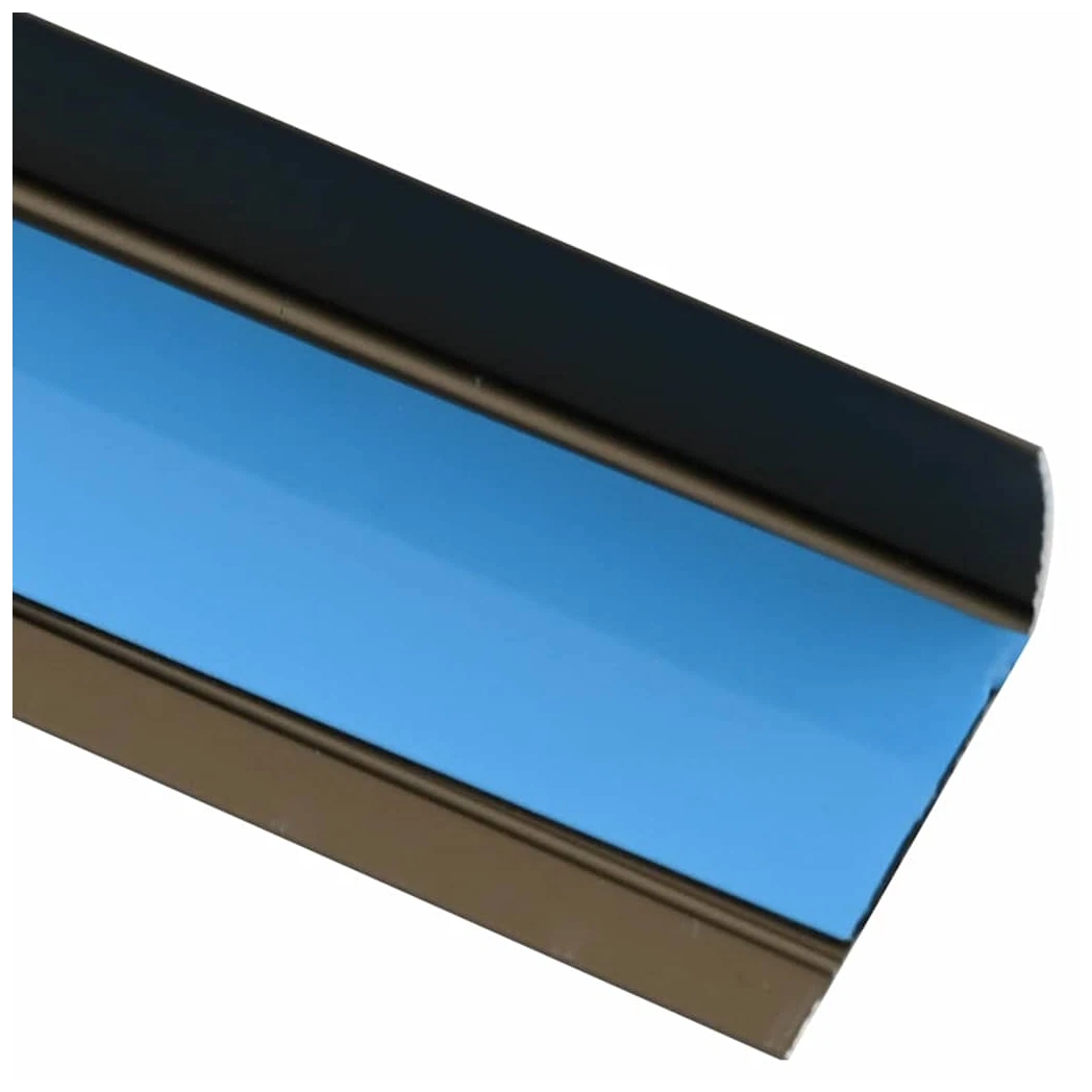 Stair Nosing L-Profile Brown Aluminium 67cm 30pcs Indoor Anti-Slip Edge Protect