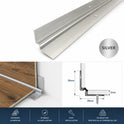 LVT Stair Nosing Trim C31 Internal Corner Edge Profile for Vinyl Flooring