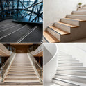 Aluminium Stair Nosing Edge Trim Step Nose Edging Carpet 900mm - Silver / Black