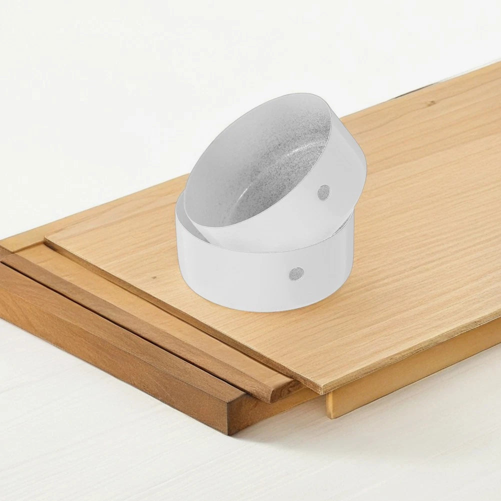 Durable Stainless Steel Stair Handrail End Caps White Set of 4 for Home Railings