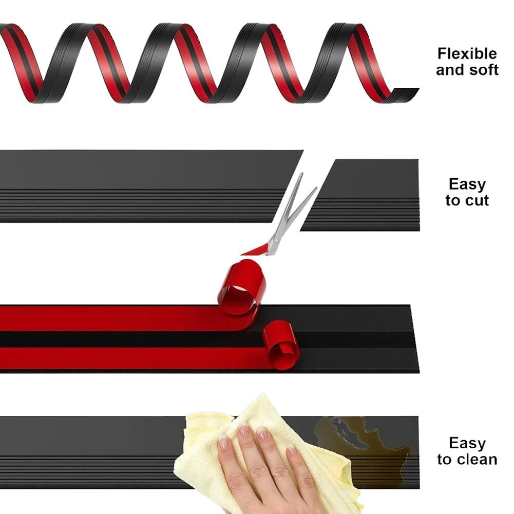 Heavy Duty Molding Non-Slip Trim Multiple Color Options Vinyl Rubber Material
