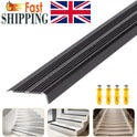 900 x 39 x 20mm Aluminium Stair Nosing Edge Trim Step Nose Edging Carpet - Black
