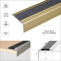 Aluminium Stair Nosing Edge Trim Step Nose Edging Nosings For Carpet,Wood... A38