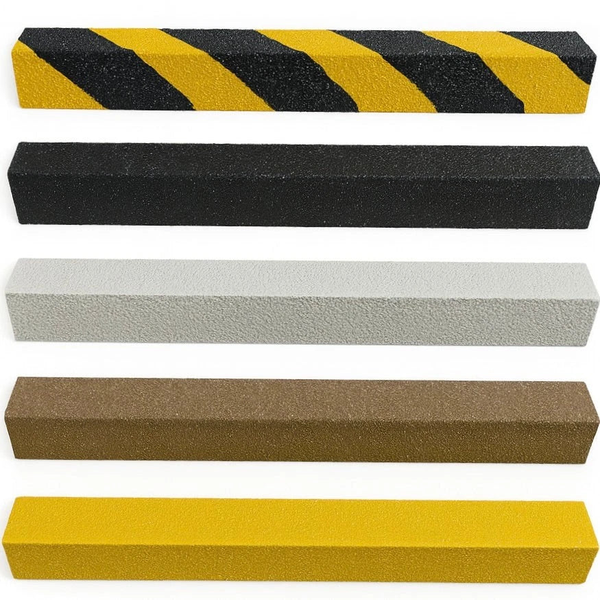 Anti Slip Stair Nosing Treads GRP Heavy Duty for High Traffic Areas (500mm -3m)