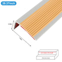 Rubber Stair Nosing Edge Anti non Slip PVC Angle Step Protect Edge Trim 39 Inch