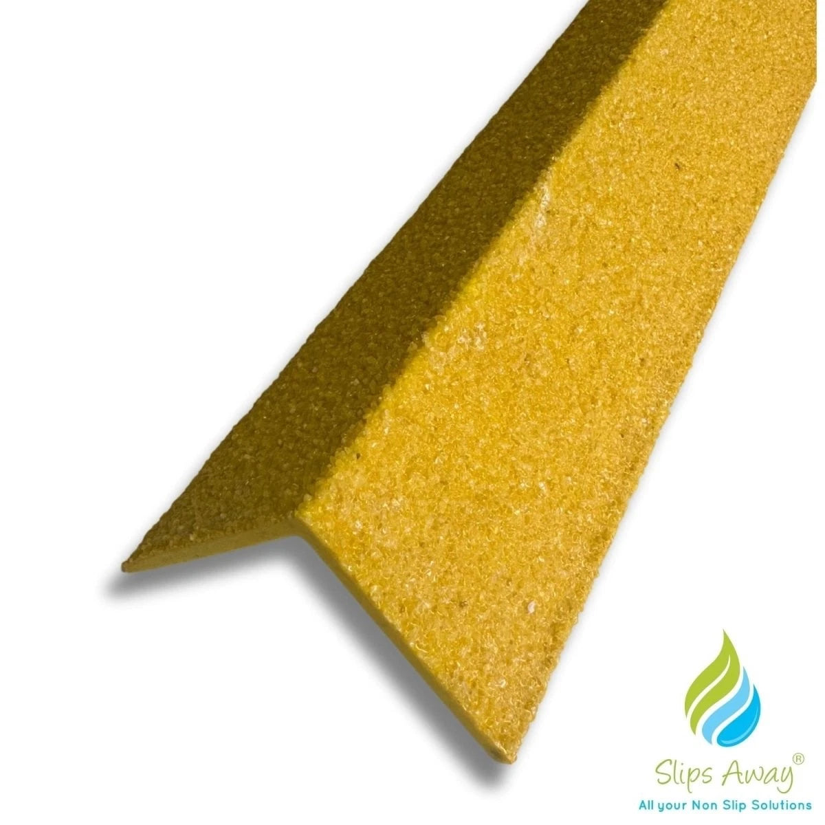 Extra Long Yellow GRP Stair Nosing Anti-Slip Heavy Duty Step Edge 1500mm-3000mm