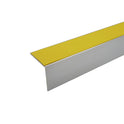 Aluminium Stair Nosing Edge Trim Step Nose Edging Trim 56x55mm 3.22m Yellow