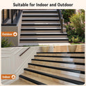 Inmozata Stair Edge Trim 20Ft 4 Inch Rubber Stair Nosing Vinyl Stair Edge