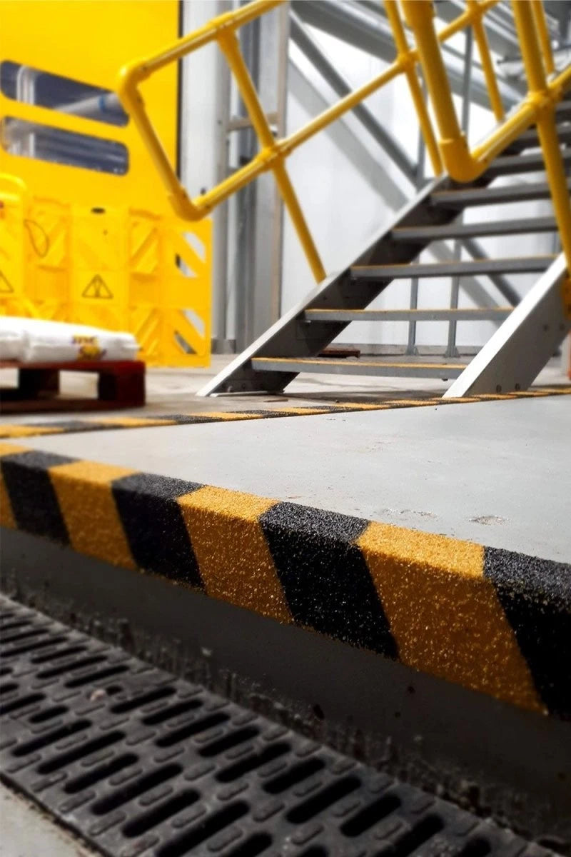 Hazard GRP Stair Nosings Heavy-Duty Anti-Slip Safety Tread Step Edge Protection