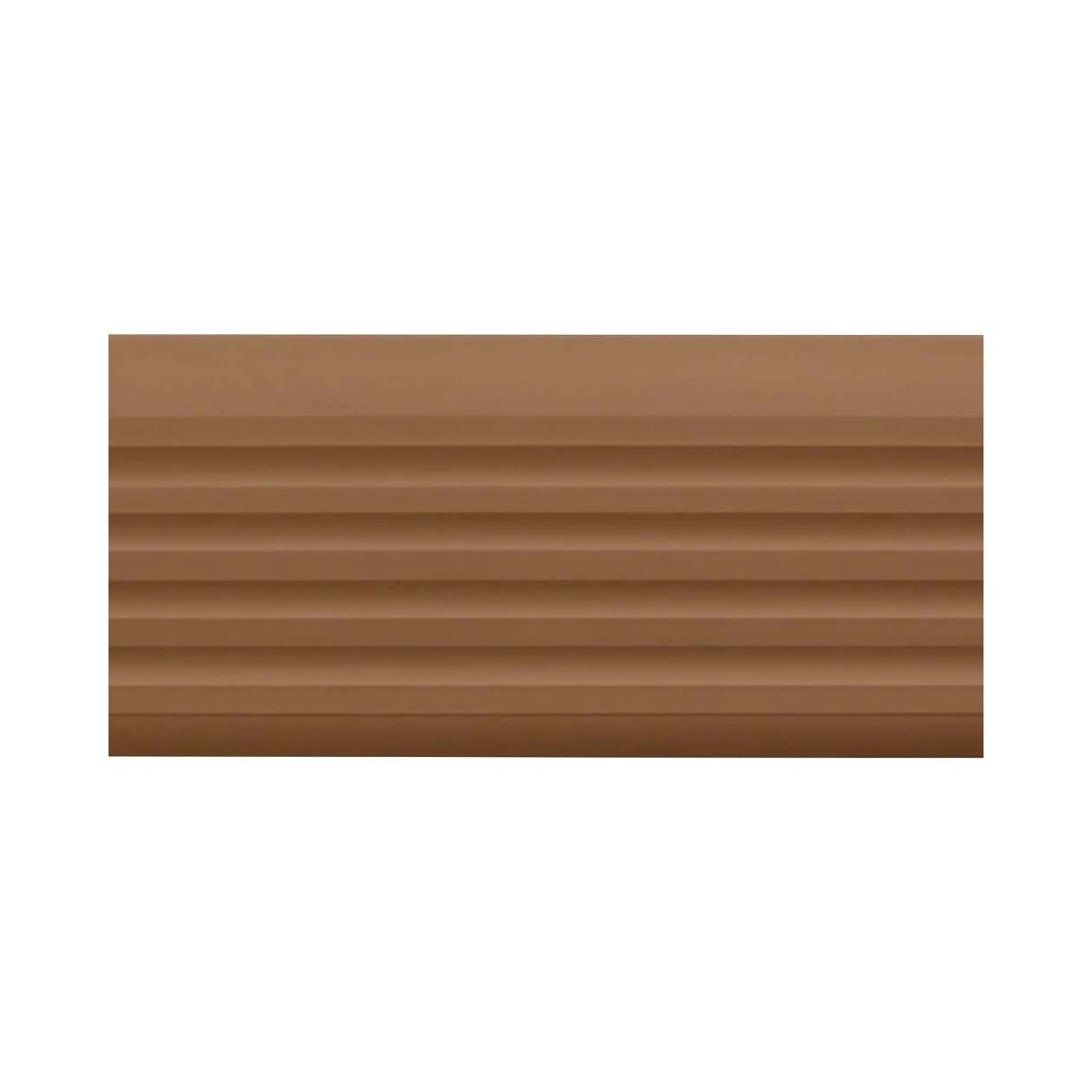 Stair Nosing PVC 40x25mm Silver 2.0m Self-Adhesive Flexible Anti-Slip Ribbed Pro