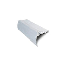 Aluminium Stair Nosing Curved Bullnose Brushed Silver 37x5mm 2.7m LVT Fixings UK