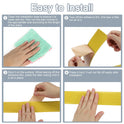 3.2Ft Stair Nosing, 4cm PVC Self Adhesive Step Edges Protector, Yellow