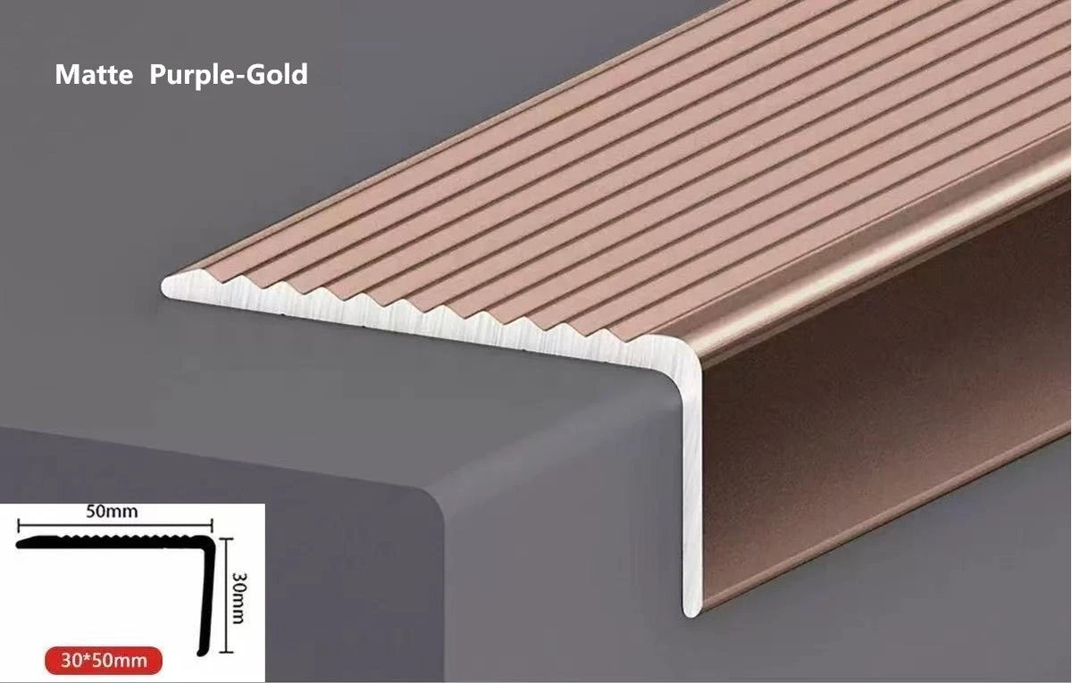 Aluminium Stair Nosing Edge Trim Step Nose Edging Nosings 90*30*50mm