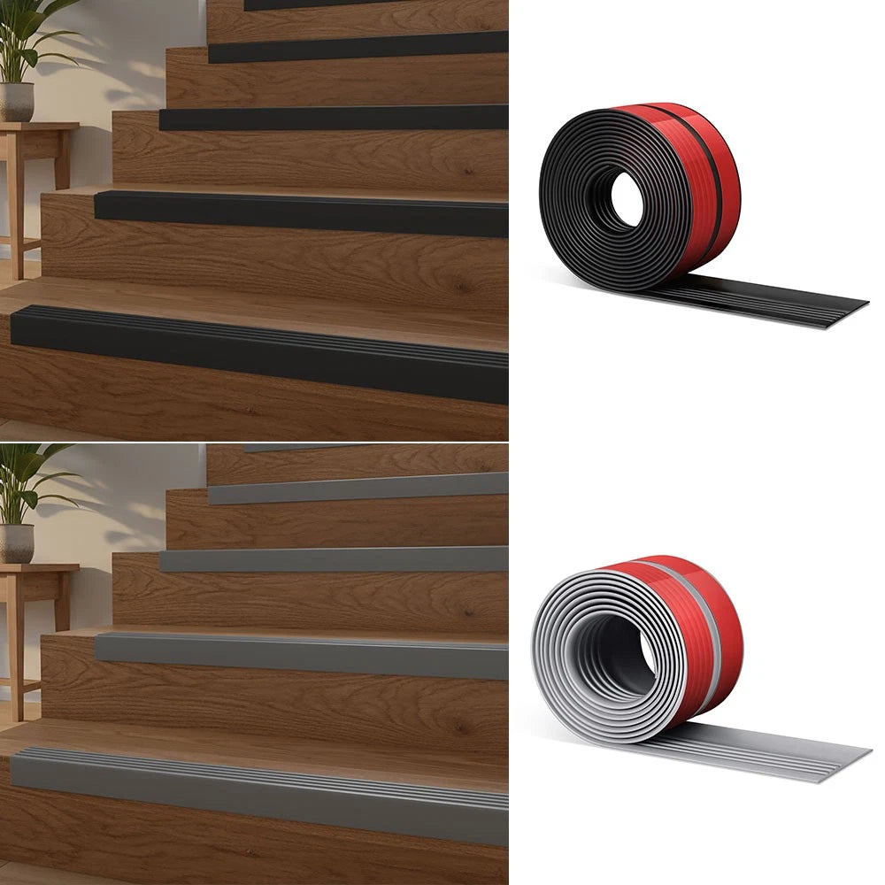 1/3/6/12M Rubber Stair Nosing Edge Self Adhesive Trim Anti Slip Angle Edging
