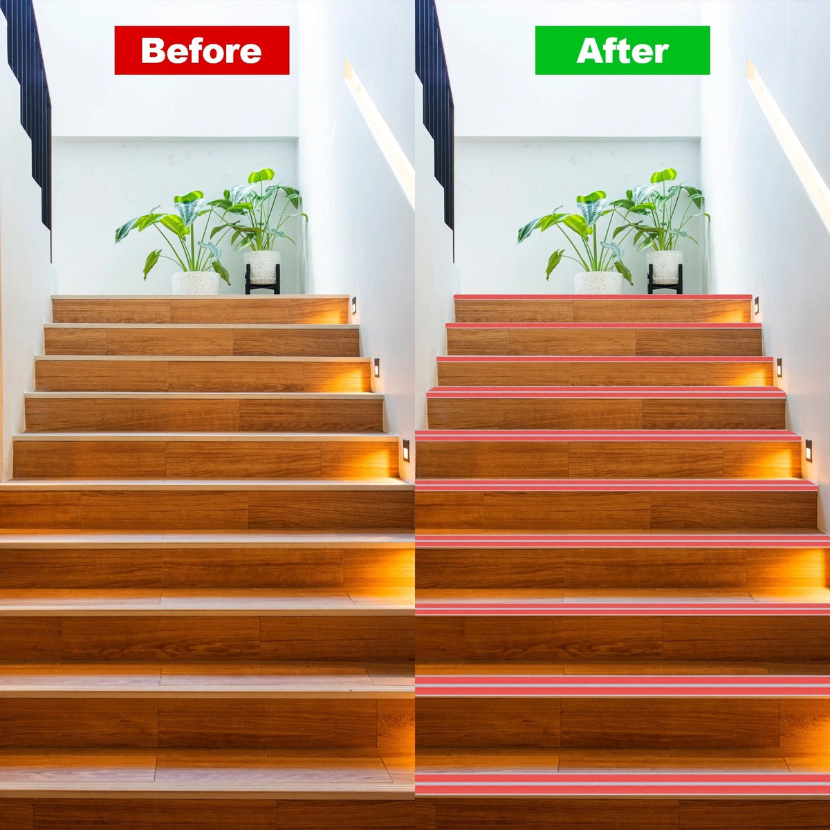 Stair Edge Protector Anti-Slip Stair Nosing, Grey (4 Ft)