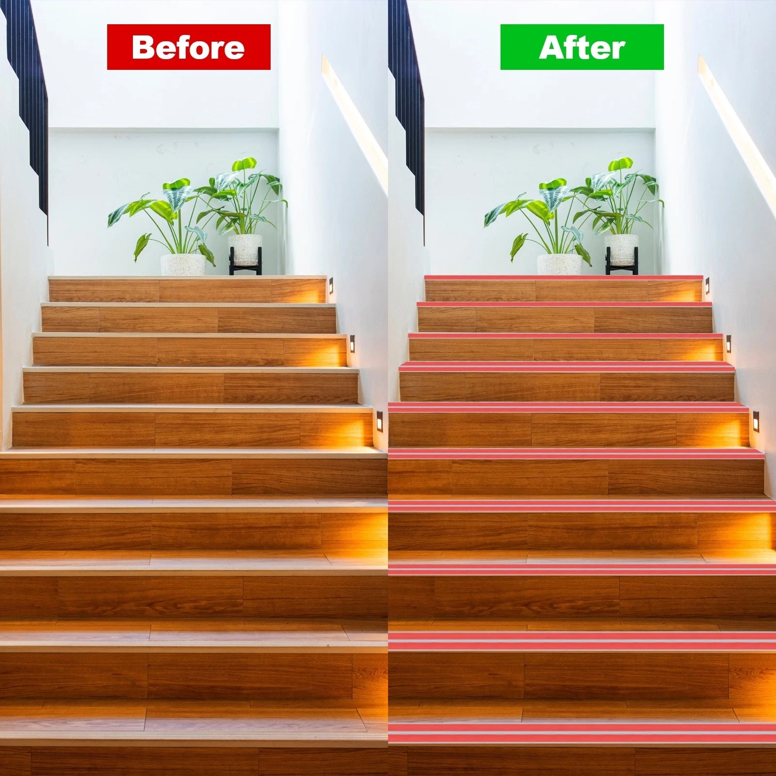 Stair Edge Protector Anti-Slip Stair Nosing, Grey (4 Ft)