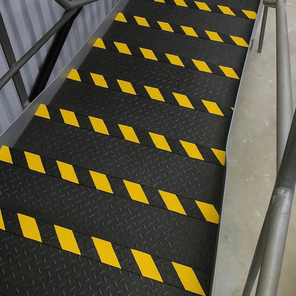 Heavy Duty GRP Stair Nosing Non-Slip Safety Tread for High Traffic Areas Hazard