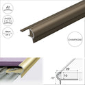 ROUNDED STAIR NOSING EDGE TRIM STEP NOSE EDGING NOSINGS FOR TILES A80