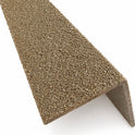GRP Stair Tread Nosings Heavy-Duty Non-Slip Step Edge Protection - BROWN 55x55mm