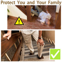 Rubber Stair Nosing - 7Ft Anti-Slip Adhesive Strip, 7Ft, Full Black