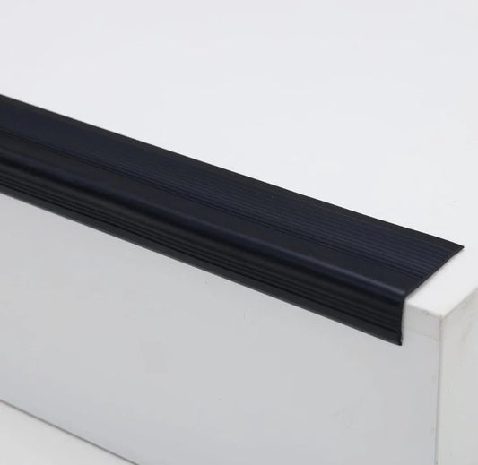 Trimold Vinyl Anti-Slip Stair Nosing Self Adhesive Non-slip Out/Indoor 10m Black