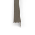 Self adhesive aluminium, wood/metal effect flooring stair nosing 0.9m