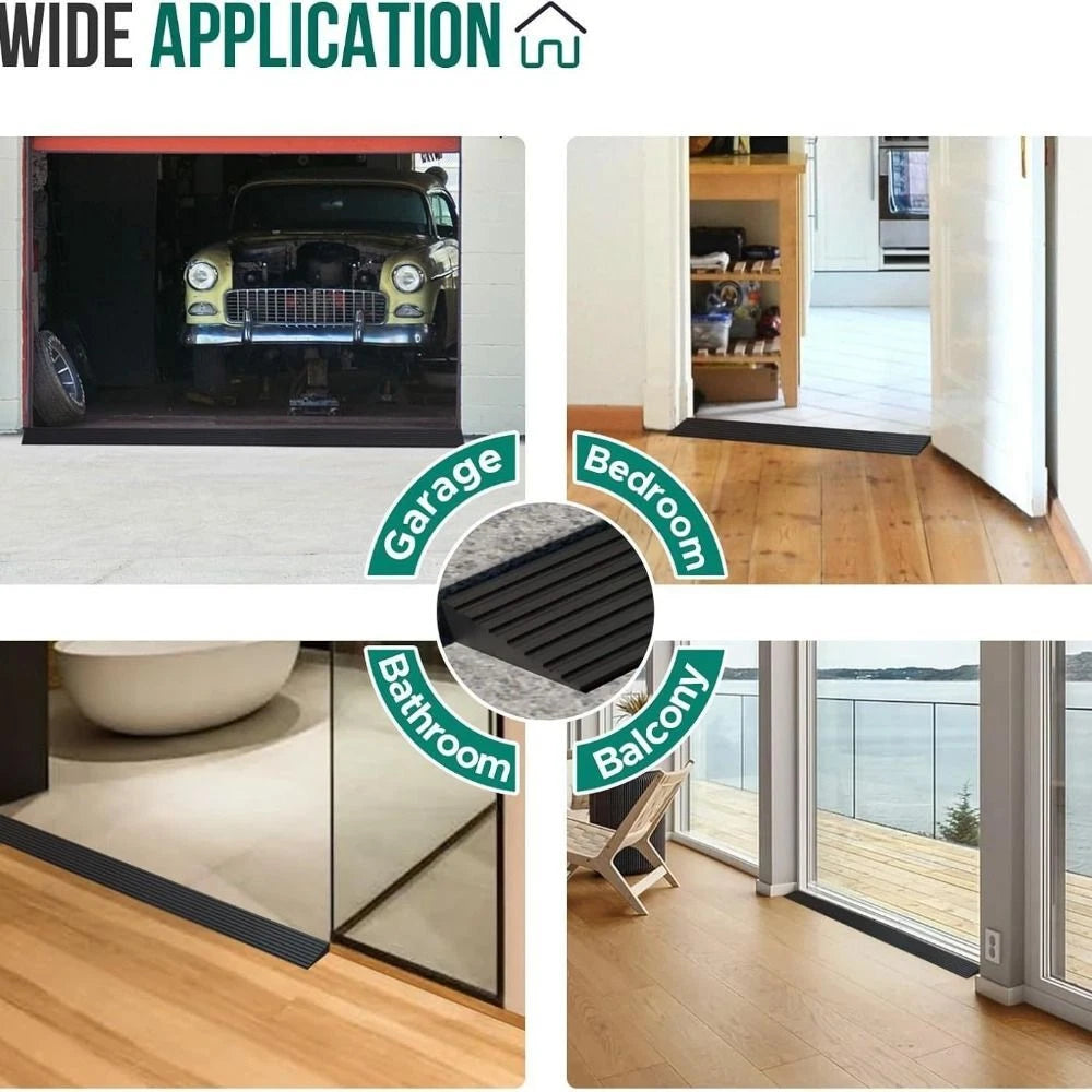 1M Doorway Threshold Ramp Self-adhesive Stair Anti Slip Tape New Rubber Ramp